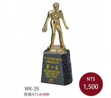 WK-29金屬獎盃 桌球