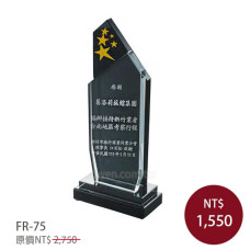 FR-75新潮水晶獎牌