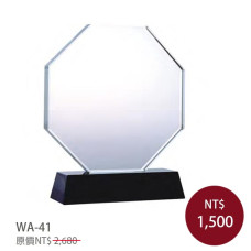 WA-41水晶獎牌