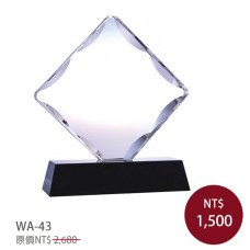 WA-43水晶獎牌