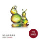 WF-95琉璃禮品-玉兔福祿(含底座)
