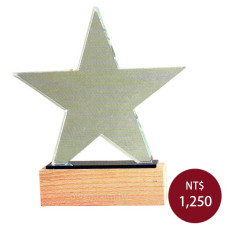 WW-38木質獎牌(水晶星星) WW-38木質獎牌(水晶星星)