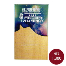 WW-42木質水晶獎牌(藍) WW-42木質水晶獎牌(藍)