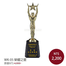 WK-05金屬獎盃 榮耀之星