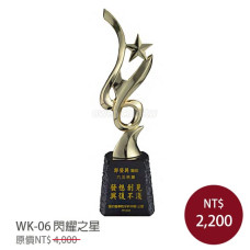 WK-06金屬獎盃 閃耀之星
